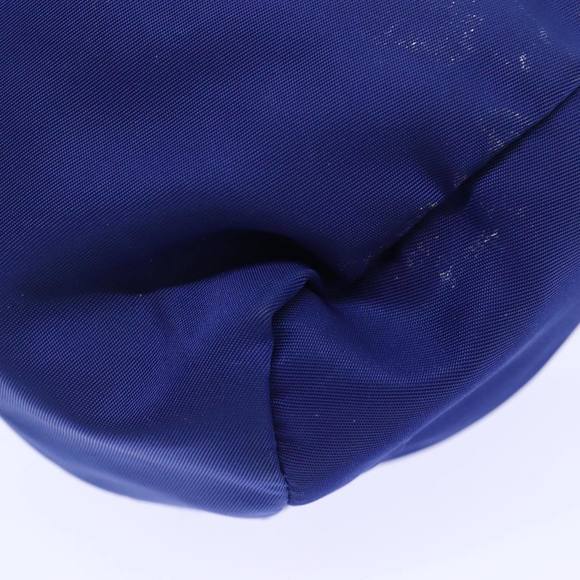 PRADA Pouch Nylon Blue Silver Auth 87469 - Picture 7 of 16